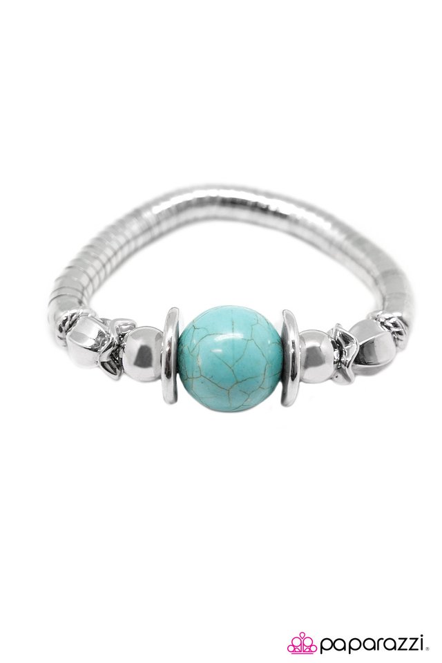 Paparazzi ♥ Brace Yourself - Blue ♥ Bracelet