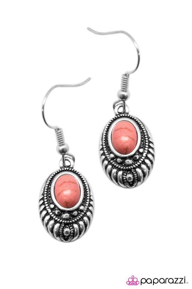 Paparazzi ♥ Enchanted Cliffs - Orange ♥ Earrings