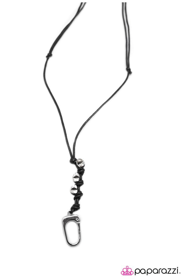Paparazzi ♥ Man Up - Black ♥ Lanyard