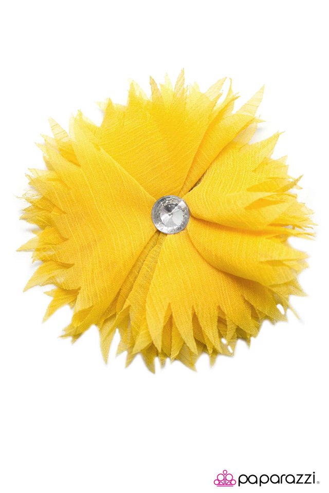 Paparazzi ♥ I Wanna Be Serrated - Yellow ♥ Hair Clip