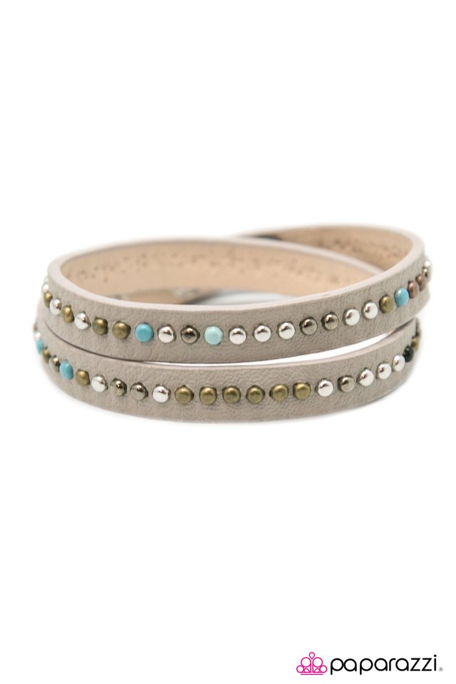 Paparazzi ♥ Cowgirl Up - Blue ♥ Bracelet