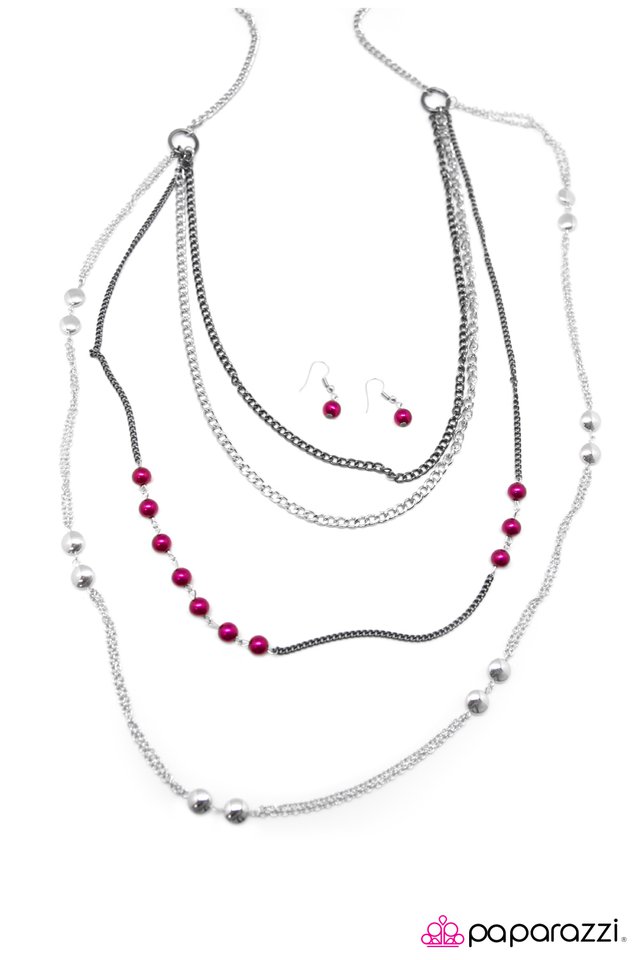 Paparazzi ♥ Endless POSH-ibilities! - Pink ♥ Necklace