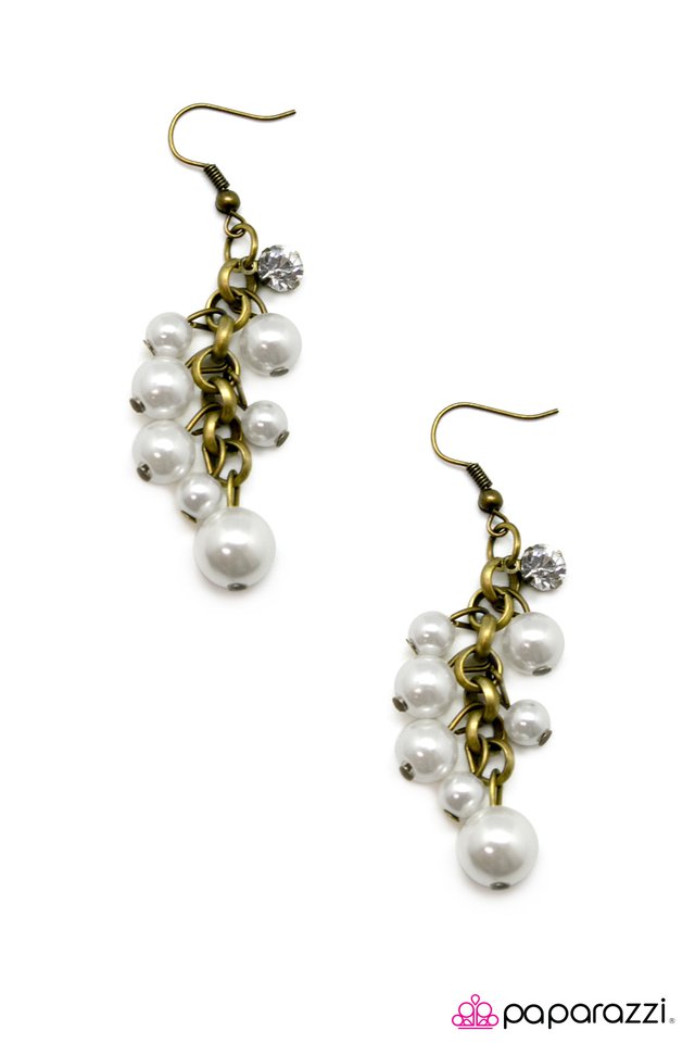 Paparazzi ♥ The First Dance - White ♥ Earrings
