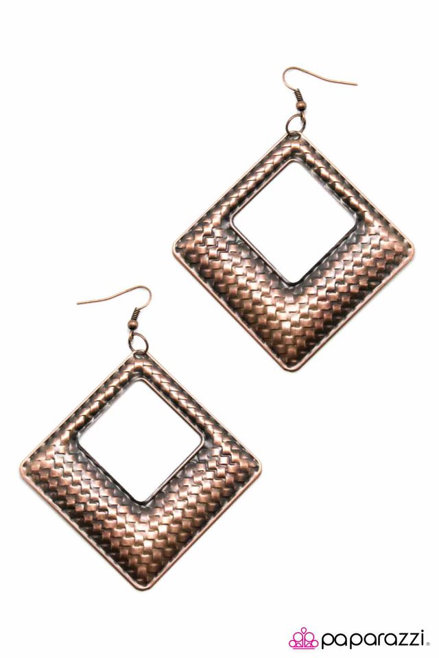 Paparazzi ♥ Down Under - Copper ♥ Earrings