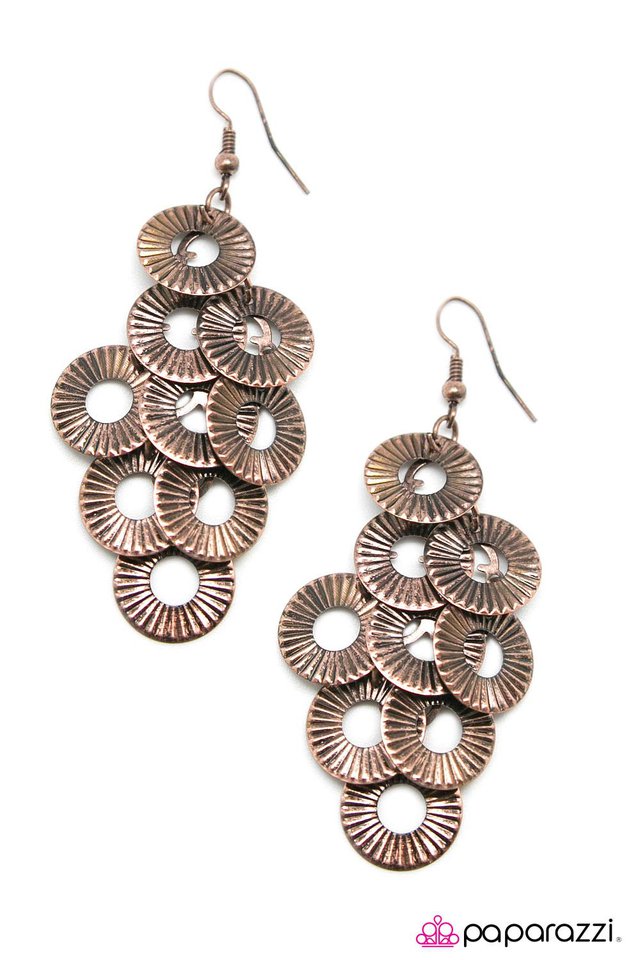 Paparazzi ♥ Me, Myself, and I - Copper ♥ Earrings