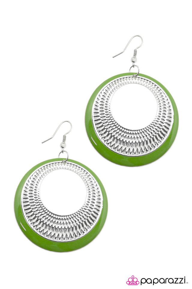 Paparazzi ♥ Waiting for Forever - Green ♥ Earrings