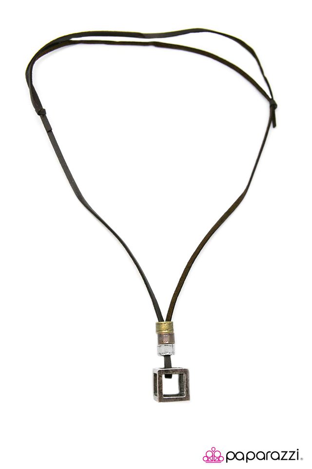 Paparazzi ♥ Out Of The Box - Brown ♥ Necklace
