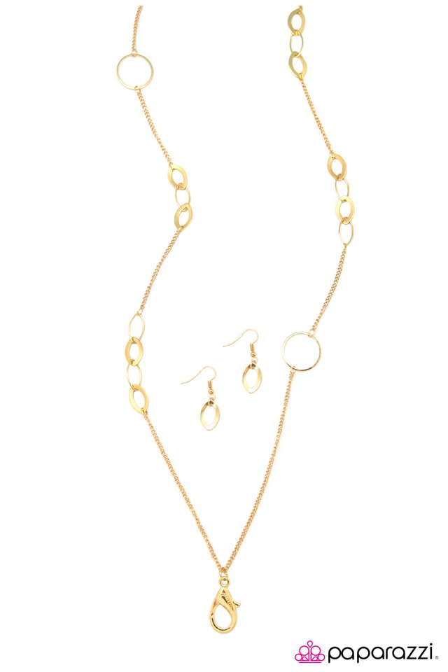 Paparazzi ♥ Barely There - Gold ♥ Lanyard