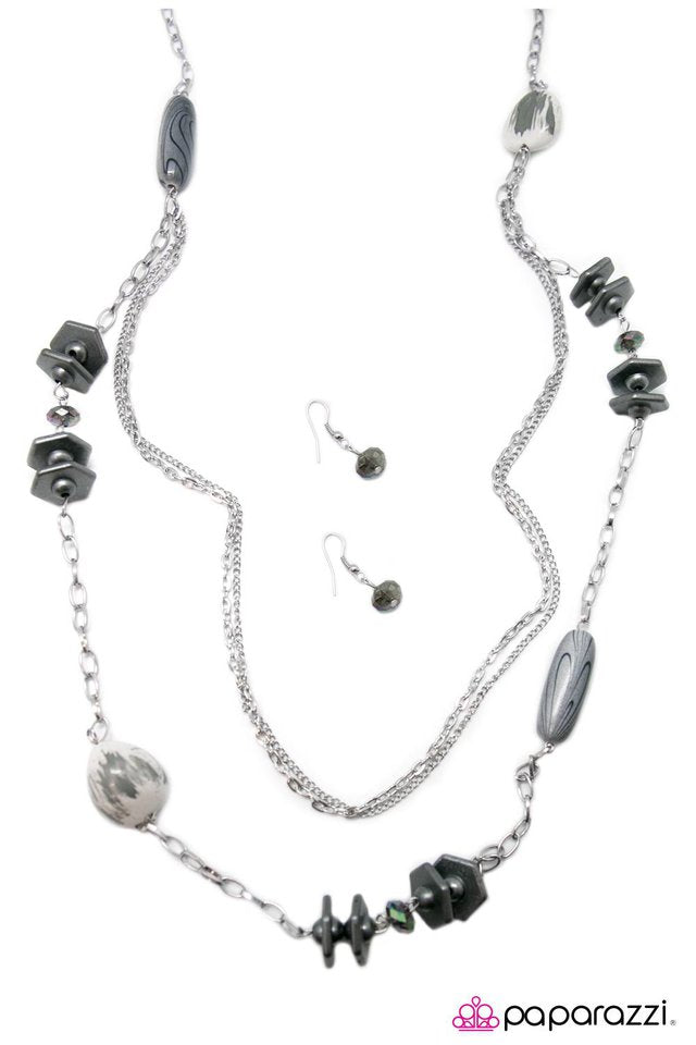 Paparazzi ♥ Yin and Yang - Silver ♥ Necklace