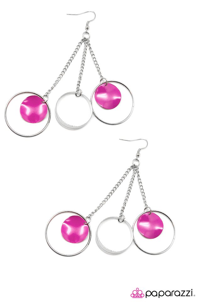 Paparazzi ♥ Dreaming Away - Pink ♥ Earrings