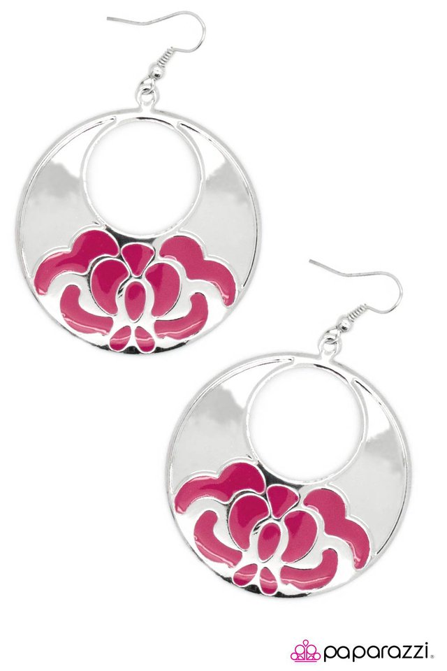 Paparazzi ♥ ISLE Survive - Pink ♥ Earrings