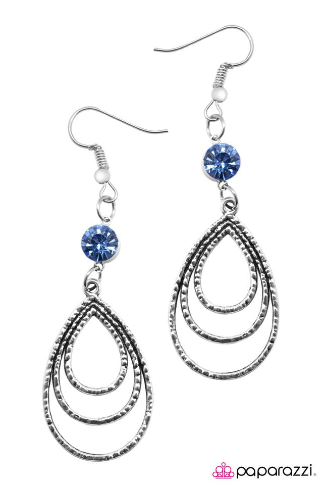 Paparazzi ♥ Dinner Party - Blue ♥ Earrings