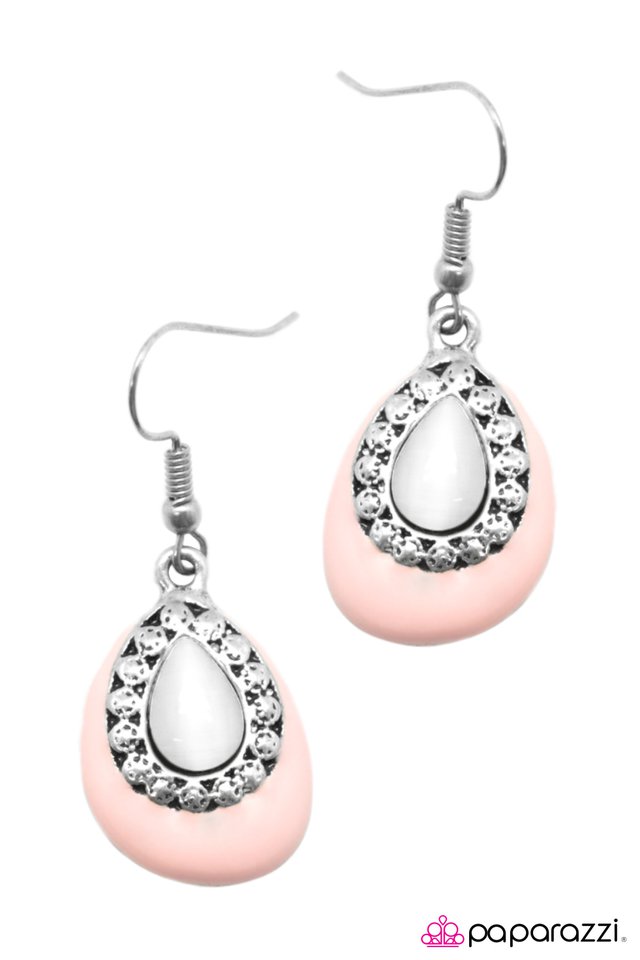 Paparazzi ♥ Just DEW It! - Pink ♥ Earrings