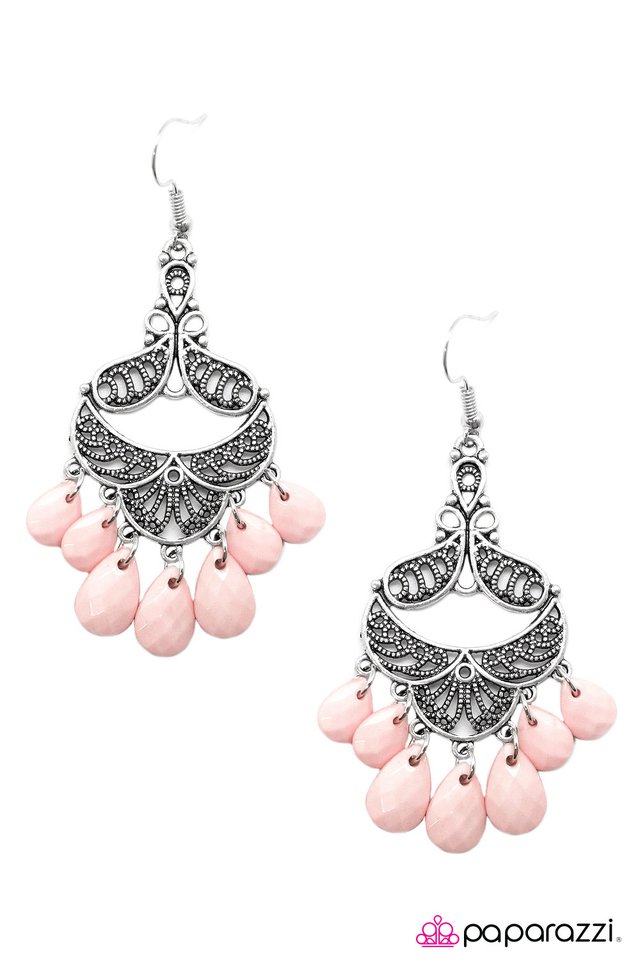 Paparazzi ♥ Flamenco Flavor - Pink ♥ Earrings