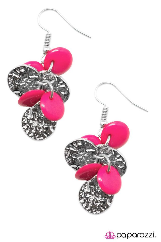 Paparazzi ♥ I Like To Move It - Pink ♥ Earrings