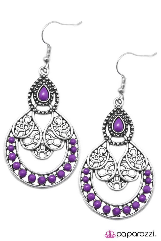 Paparazzi ♥ Best Of Bali - Purple ♥ Earrings