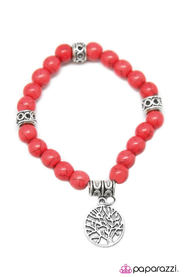Paparazzi ♥ Save A Tree - Red ♥ Bracelet