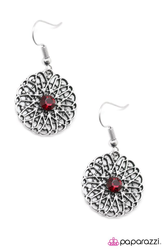 Paparazzi ♥ Take Me Sailing - Red ♥ Earrings