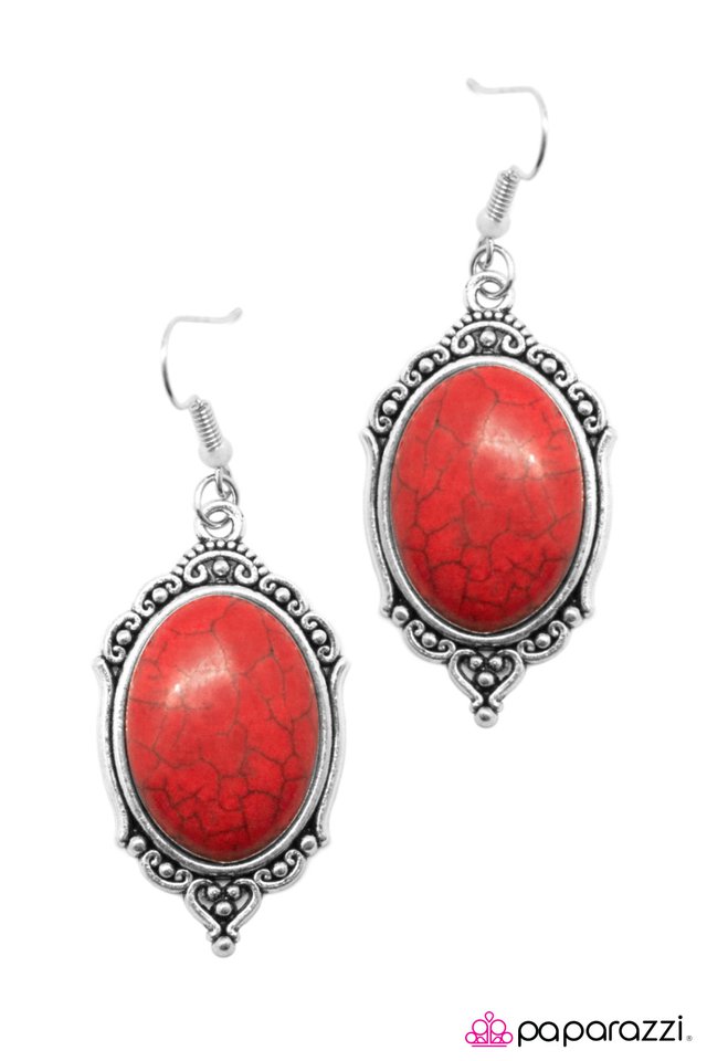Paparazzi ♥ The Grand Ole Opry - Red ♥ Earrings