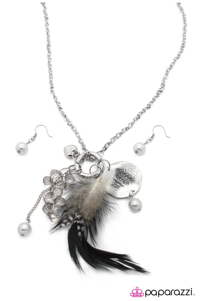 Paparazzi ♥ Have A Nice Flight - White ♥ Necklace