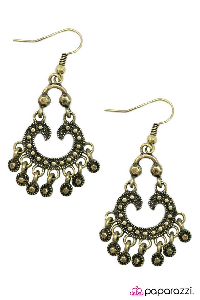 Paparazzi ♥ I Will Grant You Three Wishes - Brass ♥ Earrings