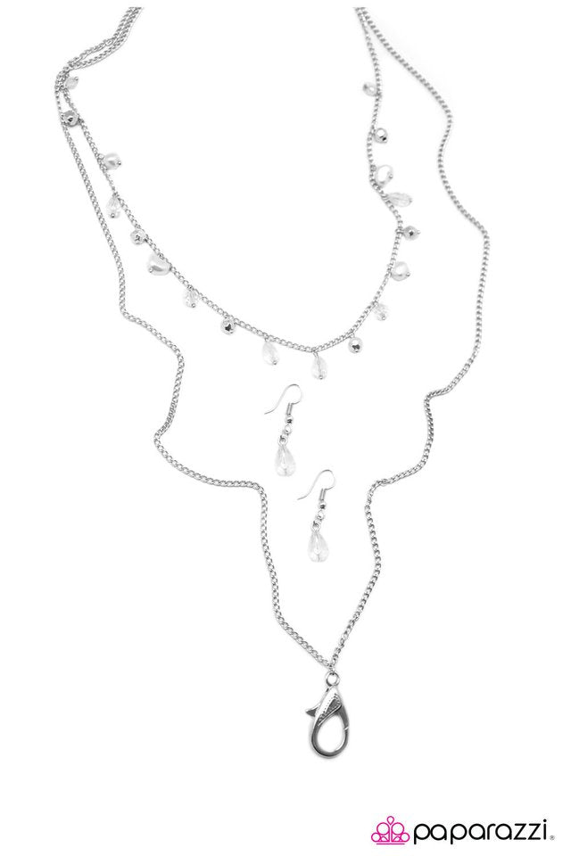 Paparazzi ♥ Timelessly Timeless - White ♥ Lanyard
