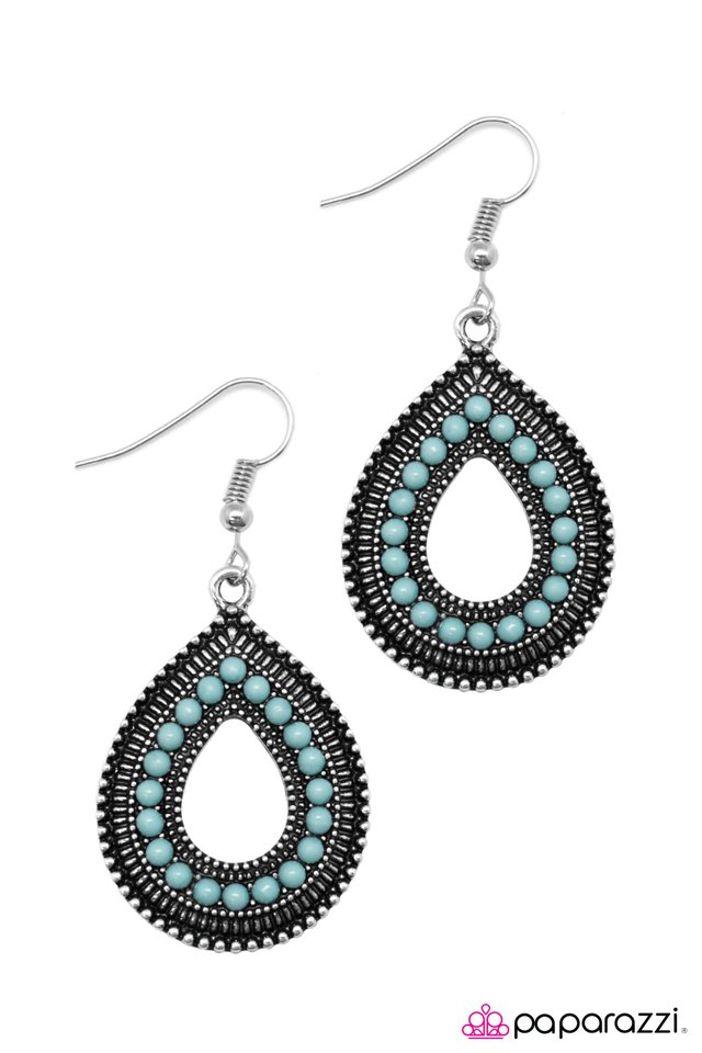 Paparazzi ♥ Beauty and The BEAD - Blue ♥ Earrings
