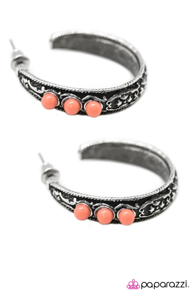 Paparazzi ♥ Home On The Range - Orange ♥ Earrings