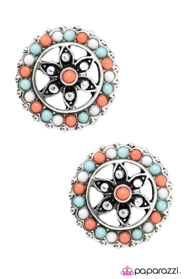 Paparazzi ♥ Summer Cabana - Multi ♥ Post Earrings