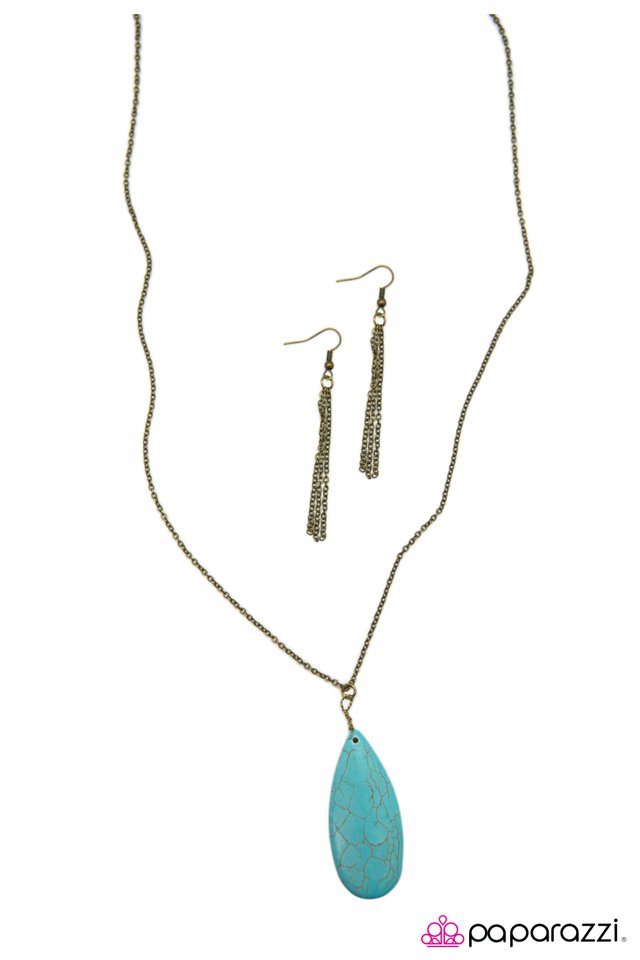 Paparazzi ♥ Stone River - Blue ♥ Necklace