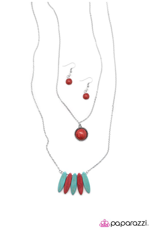 Paparazzi ♥ Meet The Flintstones - Multi ♥ Necklace