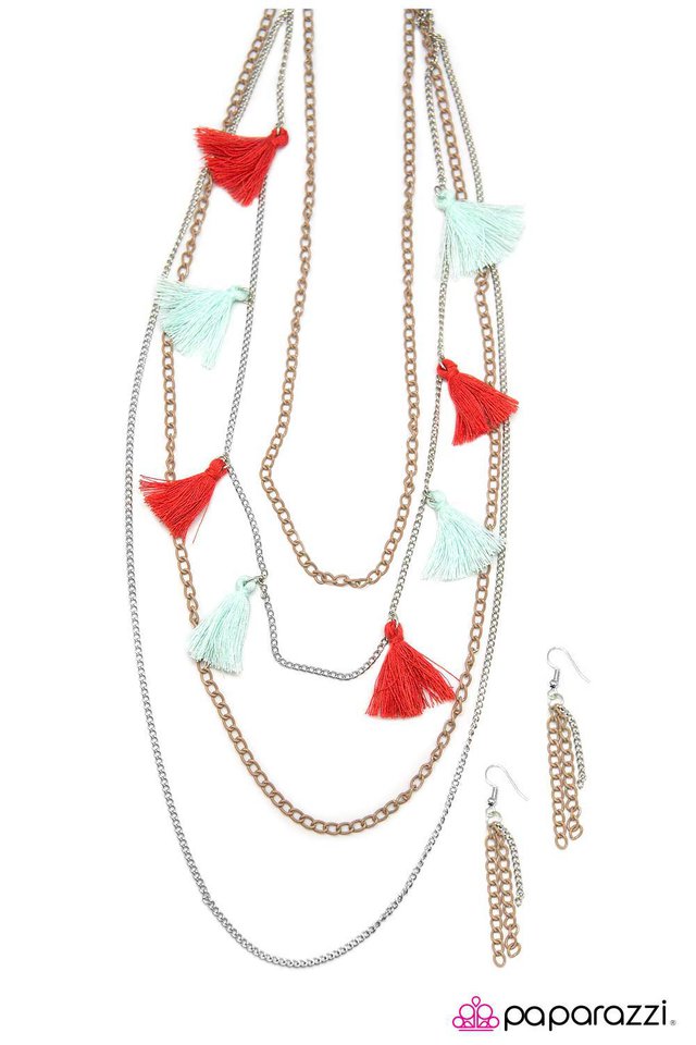 Paparazzi ♥ Hang On To Your Tassels! - Multi ♥ Necklace