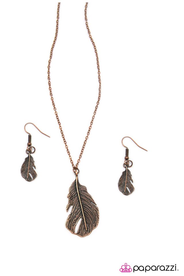 Paparazzi ♥ If I Had Wings - Copper ♥ Necklace