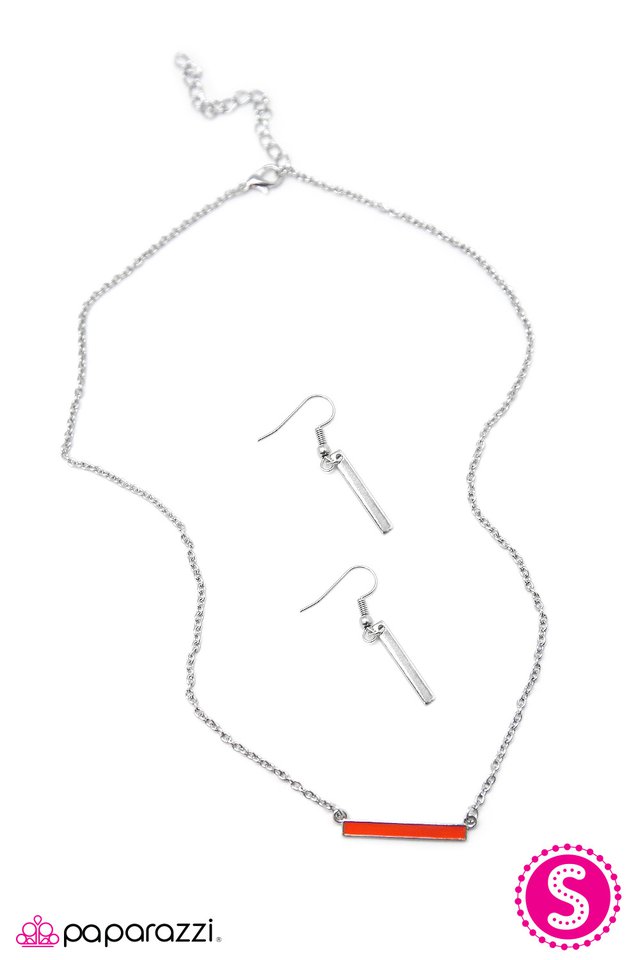 Paparazzi ♥ Plain and Simple - Red ♥ Necklace