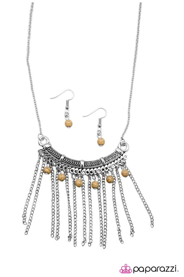 Paparazzi ♥ Salsa Dancer - Brown ♥ Necklace