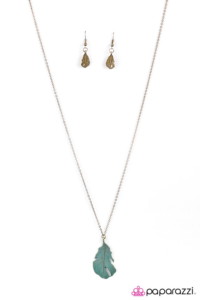 Paparazzi ♥ If I Had Wings - Brass ♥ Necklace