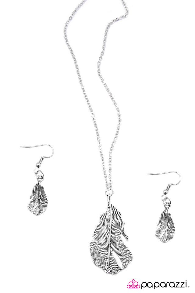 Paparazzi ♥ If I Had Wings - Silver ♥ Necklace