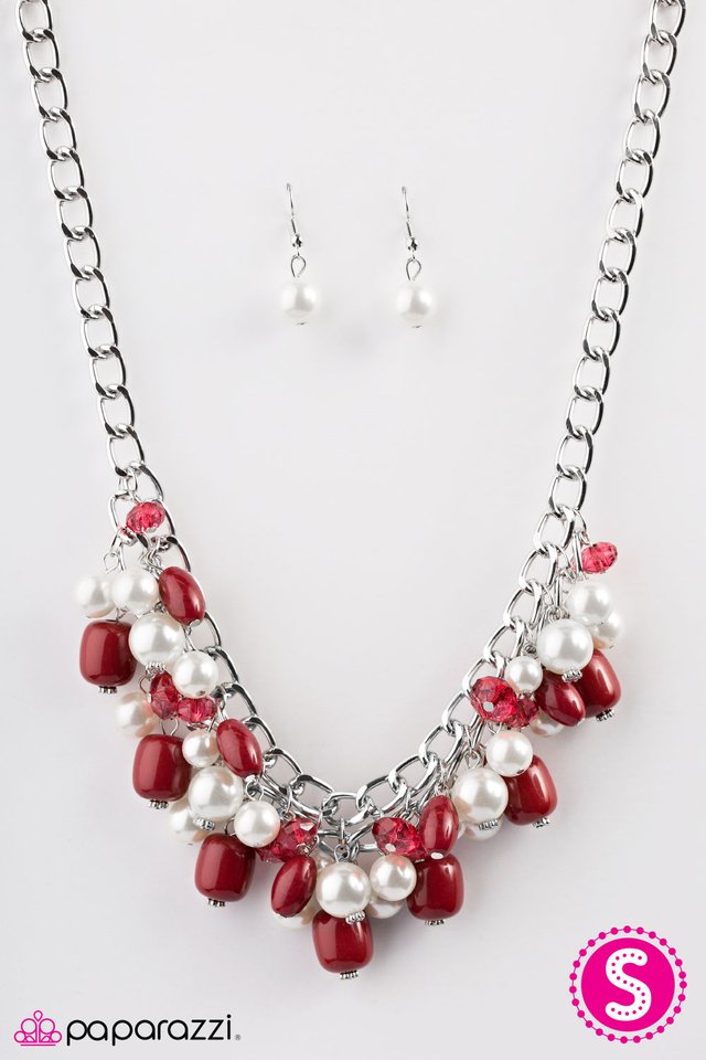 Paparazzi ♥ What A BEVY - Red ♥ Necklace