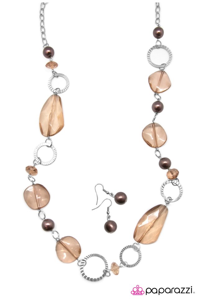 Paparazzi ♥ It Goes To Show... - Brown ♥ Necklace