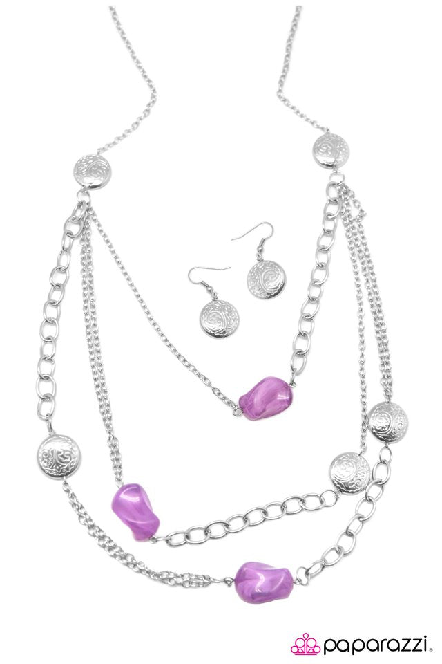Paparazzi ♥ Interstellar - Purple ♥ Necklace
