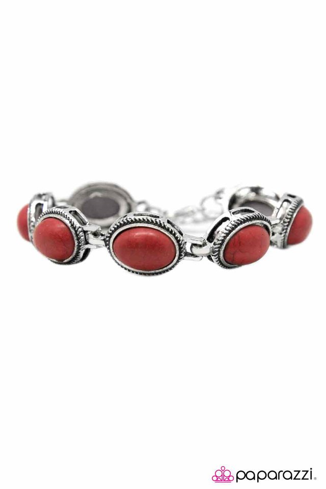 Paparazzi ♥ The Cowgirl Way - Red ♥ Bracelet