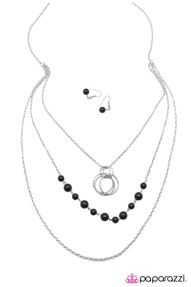 Paparazzi ♥ I Can See Your Halo - Black ♥ Necklace