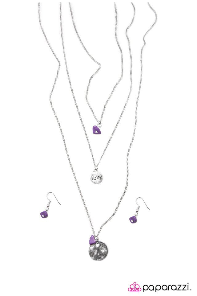 Paparazzi ♥ To Love and Be Loved - Purple ♥ Necklace