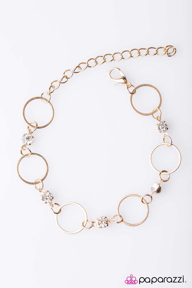 Paparazzi ♥ Its All In The Name - Gold ♥ Bracelet