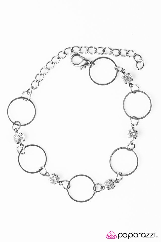 Paparazzi ♥ Its All In The Name - White ♥ Bracelet