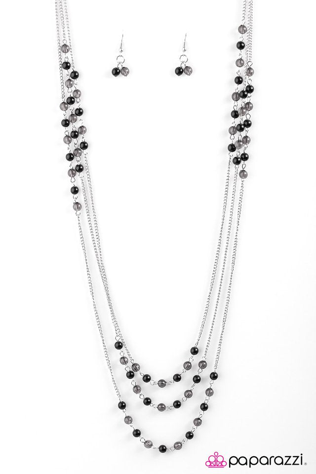 Paparazzi ♥ Color My World - Black ♥ Necklace