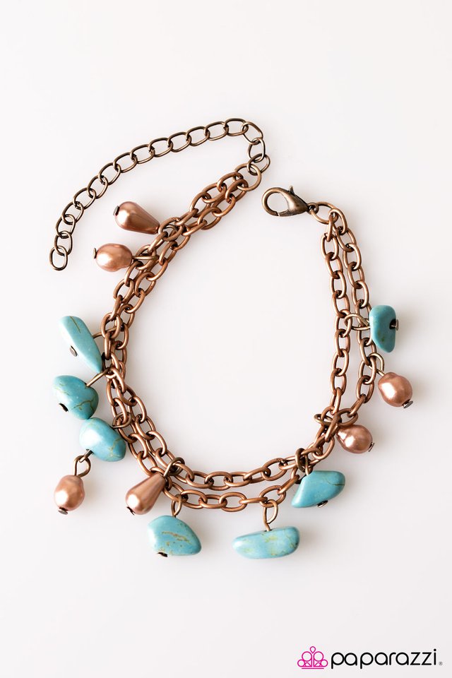 Paparazzi ♥ CANYON Do The Can-Can? - Blue ♥ Bracelet