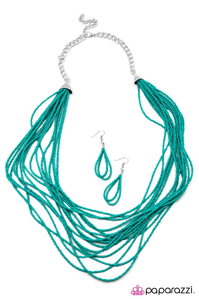 Paparazzi ♥ The Bead Scene - Blue ♥ Necklace