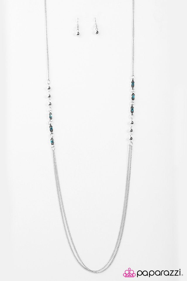 Paparazzi ♥ Midnight Metropolis - Blue ♥ Necklace