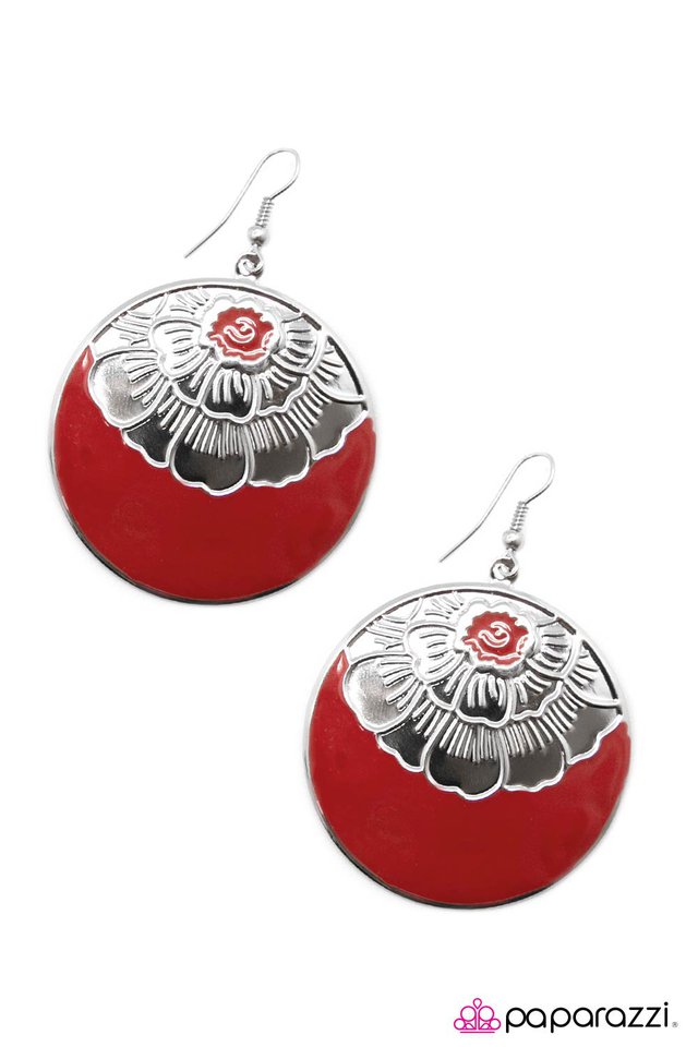 Paparazzi ♥ Tropical Delight - Red ♥ Earrings